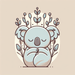 Koala's Eucalyptus Escape Paint By Diamonds