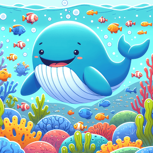 Friendly Whale And Friends Paint By Diamonds