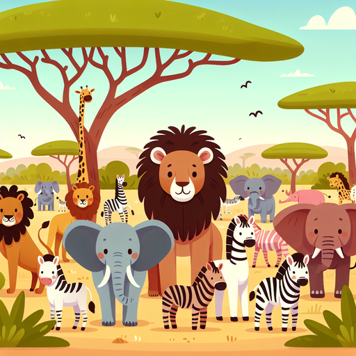 Super Safari Exploration Paint By Color