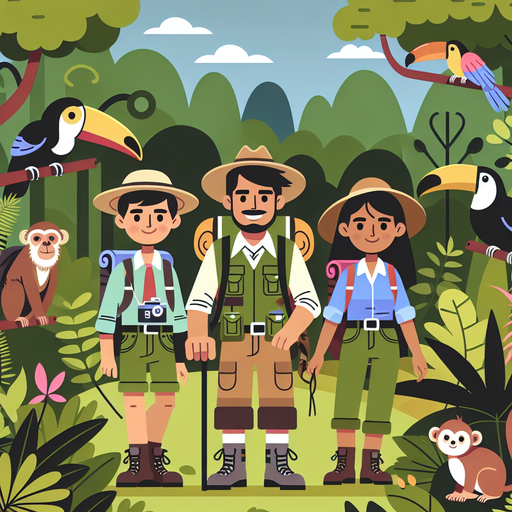 Rainforest Explorer's Journey Painting Diamond Kit