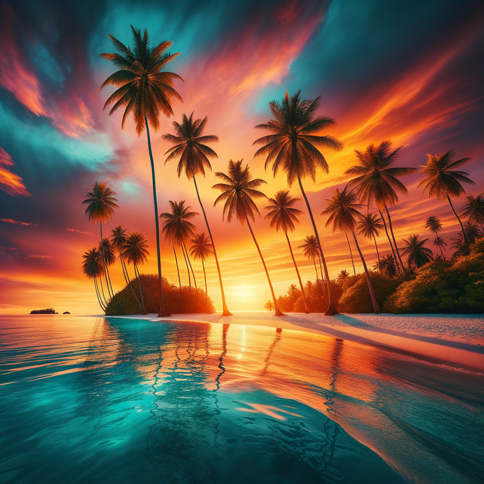 Tropical Paradise Retreat 5D DIY Paint By Diamond Kit