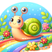 Cute Snail Paint By Diamonds Kits