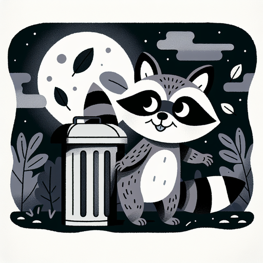 Mischievous Raccoon Hideout Paint By Color