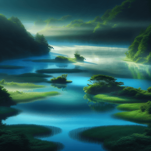 Mystical Enchanted Lake Painting Diamond Kit