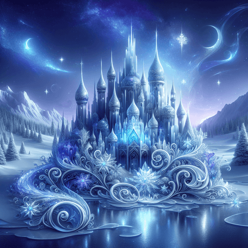 Mystical Ice Castle Painting By Diamonds Kit