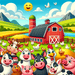 Funny Farmyard Paint By Diamonds Kits