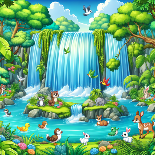 Wondrous Waterfall Oasis Diamonded Painting Kits