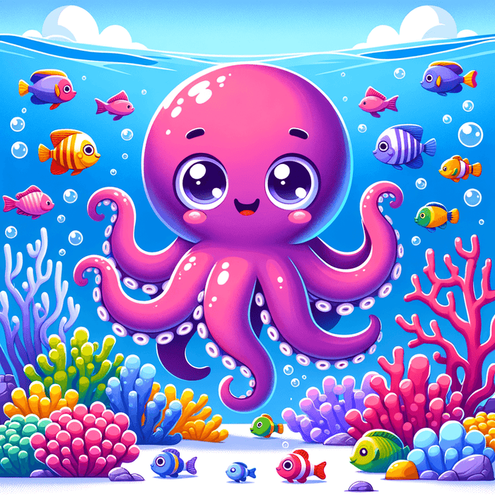 Jolly Octopus Paint By Diamonds Art