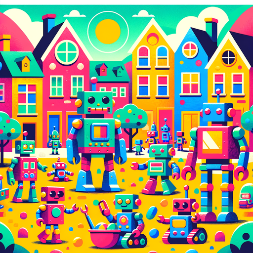 Friendly Neighborhood Robots Painting Diamond Kit