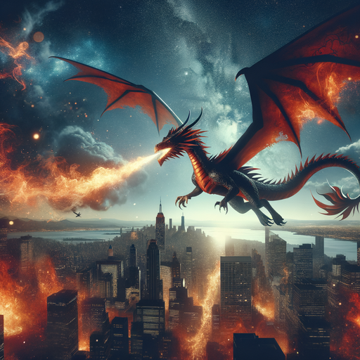 Fiery Dragon's Flight Paint By Color