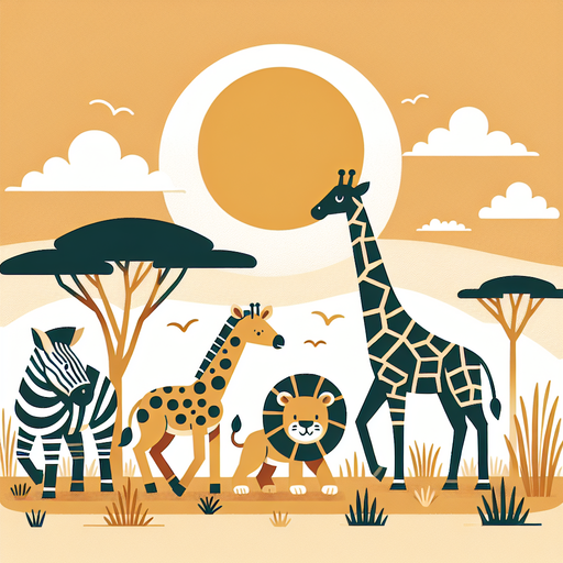 Sunny Savanna Stroll Diamonded Painting Kits