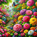 Vibrant Garden Of Dreams Paint By Color