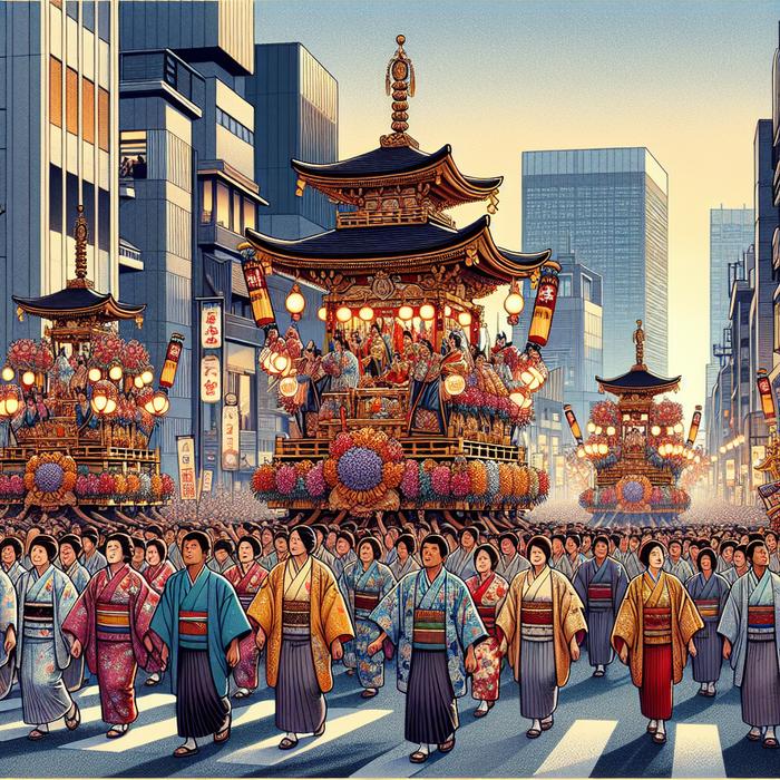 Gion Matsuri - Tokyo Paint By Color