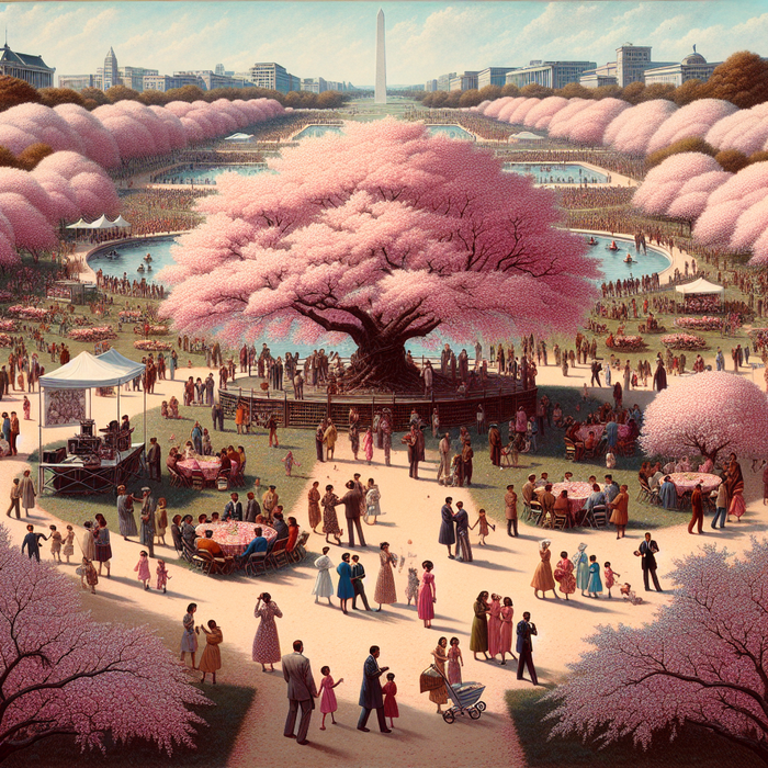 The National Cherry Blossom Festival Paint By Diamond