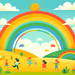 Bright Rainbow Adventure Paint By Diamonds Art