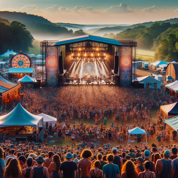 Bonnaroo Music And Arts Festival - Manchester Paint By Diamonds Art