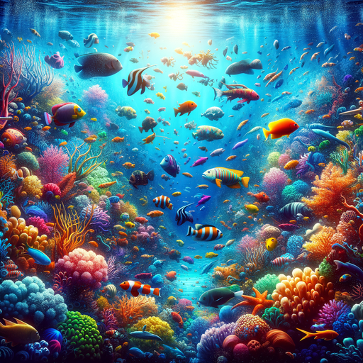 Dazzling Underwater Paradise Paint By Diamonds Art