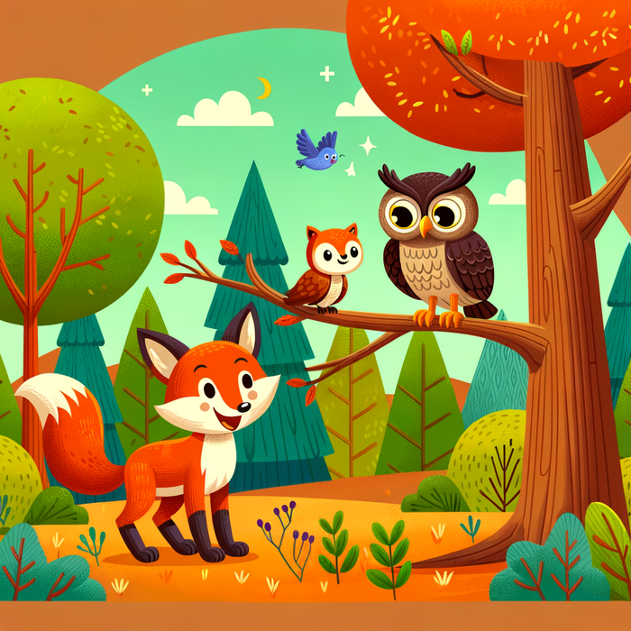 Forest Friends Painting Diamond Kit