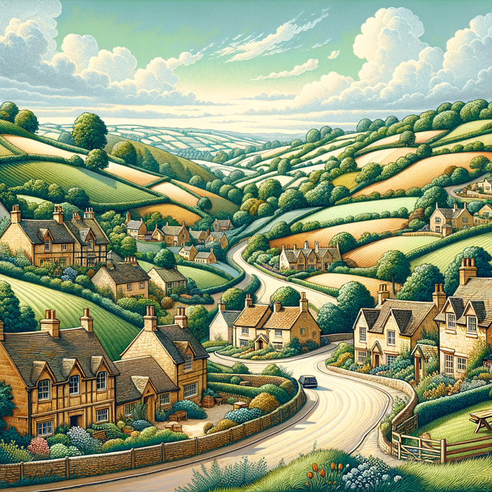 Charming English Countryside Paint By Color