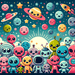 Friendly Outer Space Paint By Color