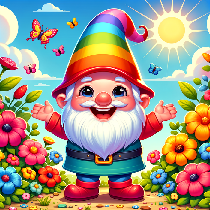 Whimsical Garden Gnome Paint By Diamonds Art