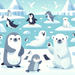 Polar Playground With Frosty Friends Paint By Diamond