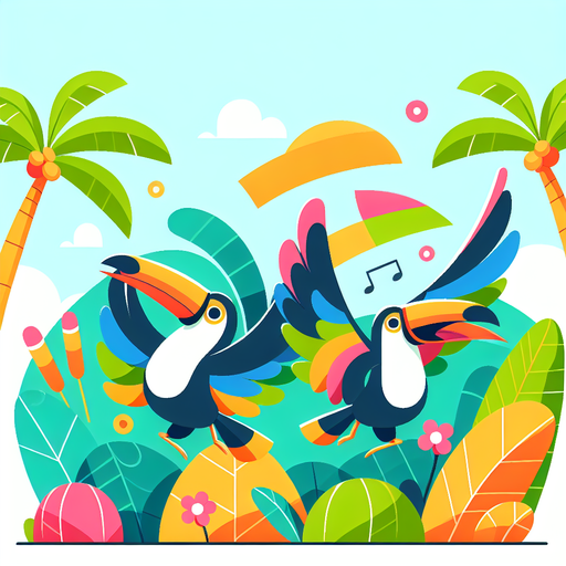 Tropical Toucan Fiesta Paint By Diamonds Art