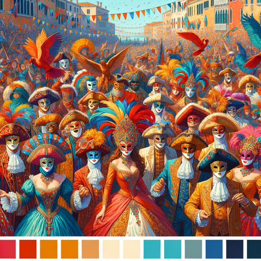 Venetian Carnival Delight Paint By Color