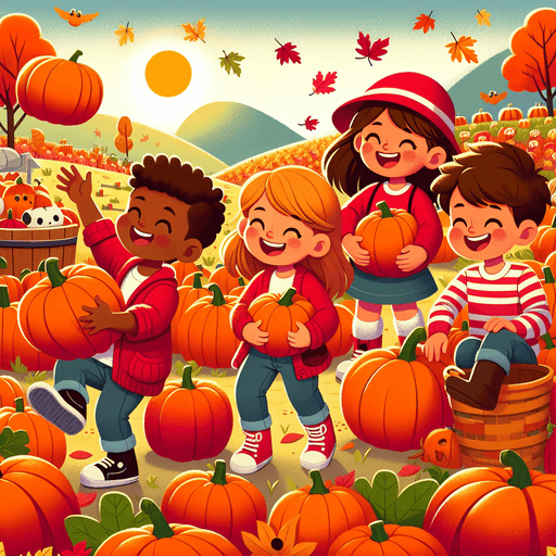 Fun In The Pumpkin Patch Paint By Diamonds Art