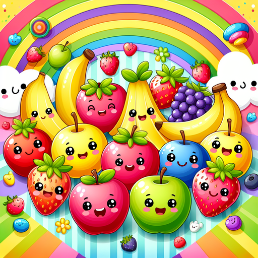 Fun Fruit Fiesta Paint By Color