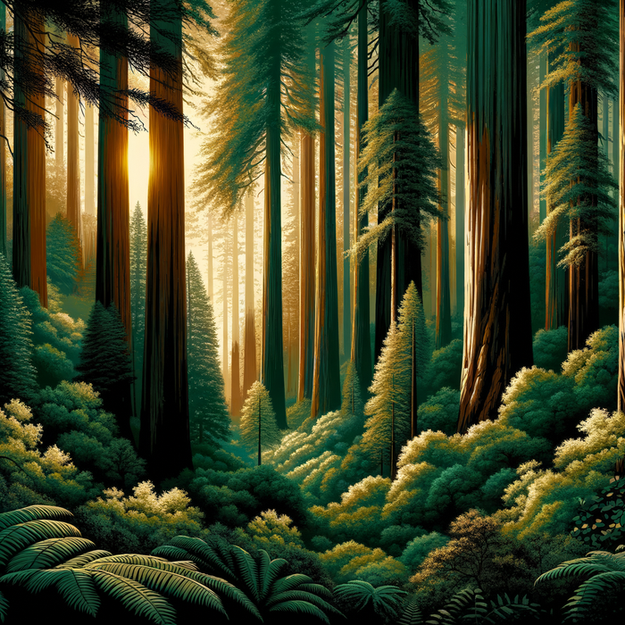 Majestic Redwood Forest Paint By Diamonds