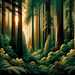 Majestic Redwood Forest Paint By Diamonds