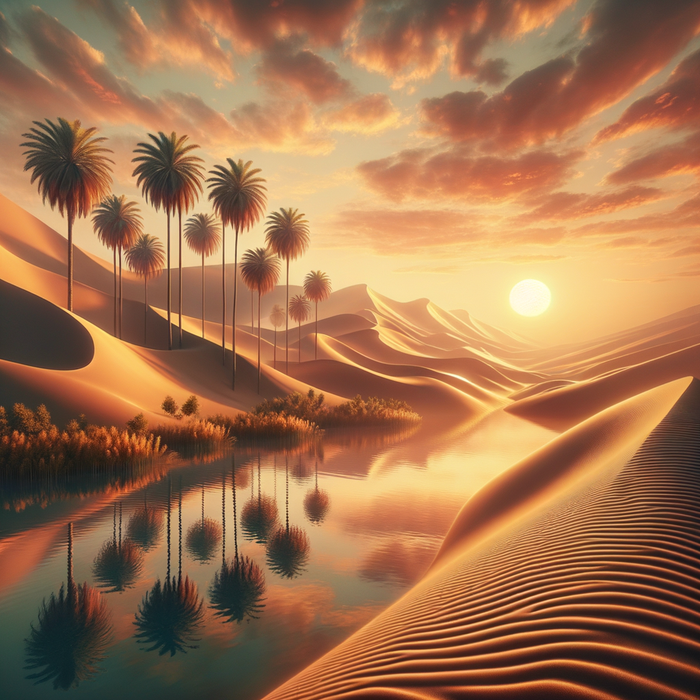 Desert Oasis 5D DIY Paint By Diamond Kit