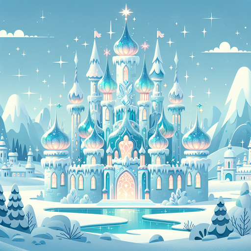 Enchanted Ice Palace Painting Diamond Kit