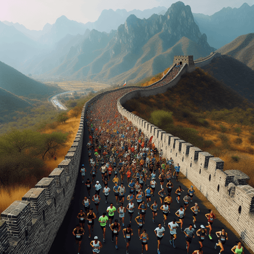 The Great Wall Marathon - China Paint By Diamonds