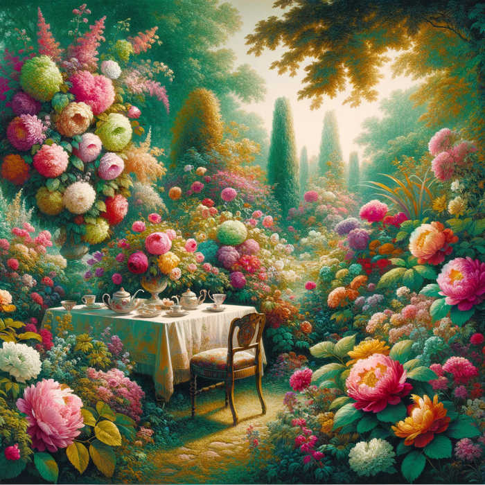 Delightful Garden Party Paint By Diamonds Art