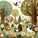 Adorable Woodland Friends Diamonded Painting Kits