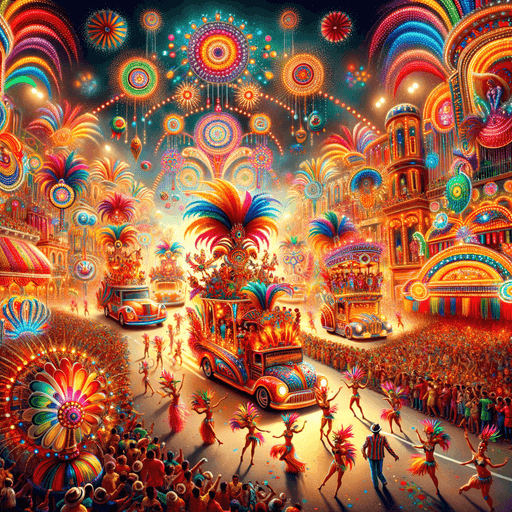 Dazzling Carnival Parade Paint By Diamonds Art