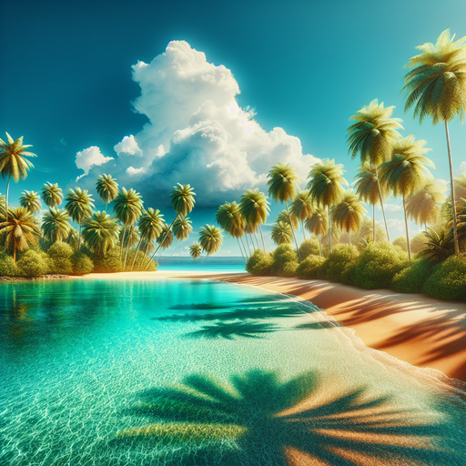 Tropical Lagoon Paradise Diamond Painting