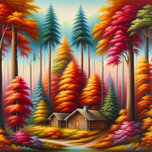 Charming Autumn Landscape Paint By Color