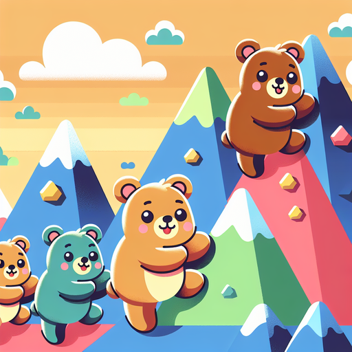 Alpine Adventure With Mountain Bears Paint By Diamond