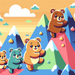Alpine Adventure With Mountain Bears Paint By Diamond