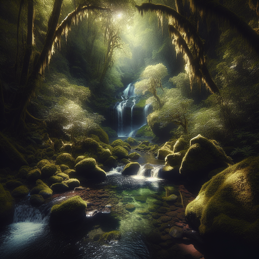 Secret Forest Waterfall Paint By Diamonds