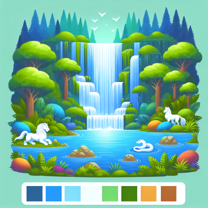 Wondrous Waterfall Realm DIY Paint By Diamonds