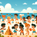 Tropical Beach Party Paint By Diamond