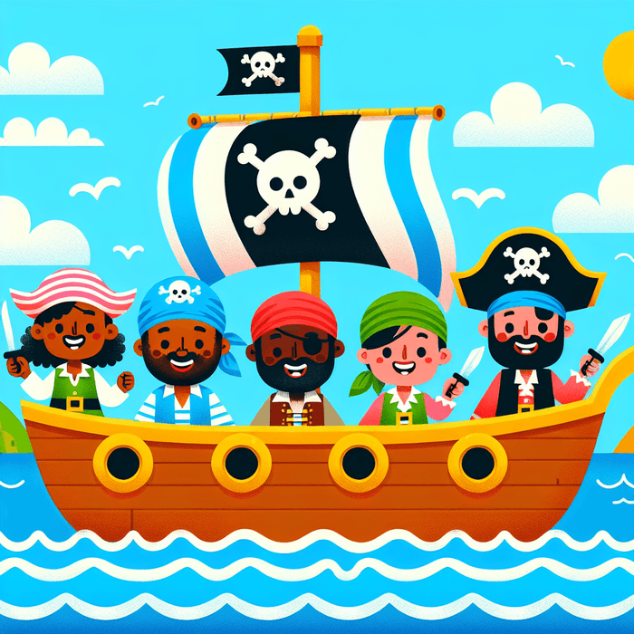 Playful Pirate Adventure DIY Paint By Diamonds