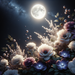 Stunning Night Blooming Flowers Paint By Diamonds Art