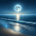 Moonlit Coastal Retreat Painting Diamond Kit