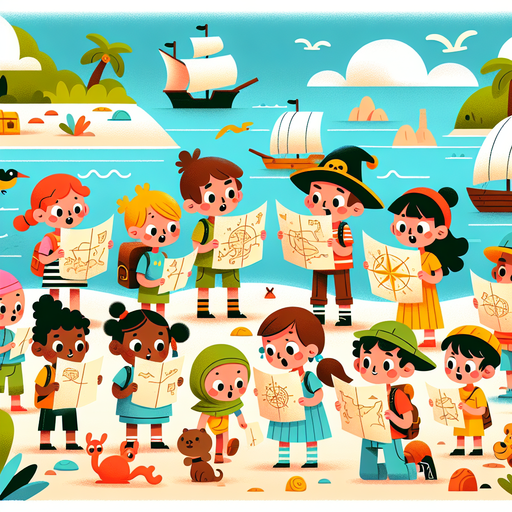 Playful Pals' Island Adventure Paint By Diamonds Art