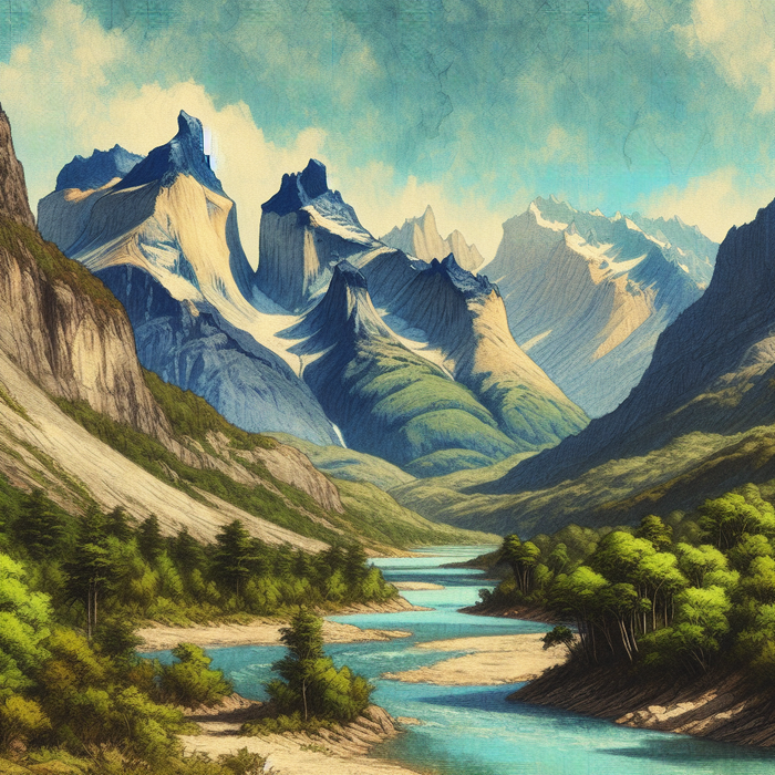 Rugged Mountain Vista Paint By Diamonds Kits